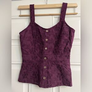 Karen Millen Sleeveless Tank Top on buttons